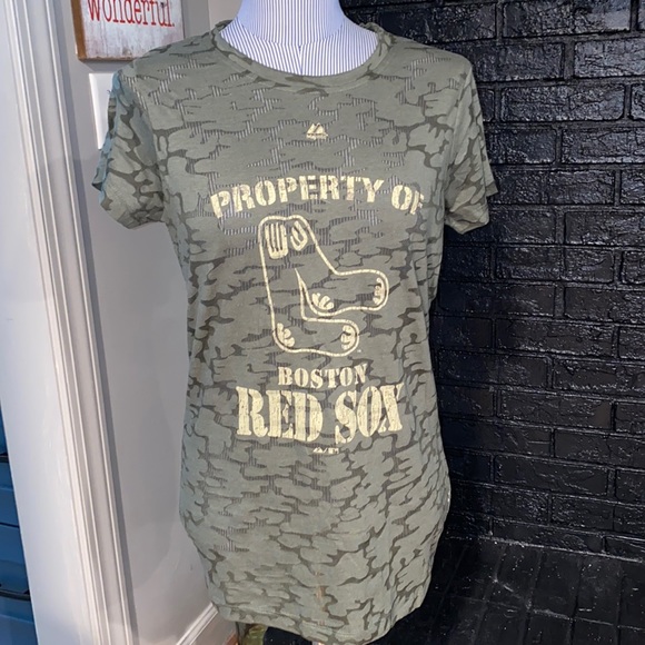 Cooperstown Collection Tops - NWT Red Sox Burnout T Size XL